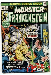 Monster of Frankenstein #1 1973- Marvel Horror- Ploog - comic book - VF+