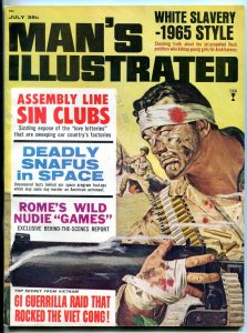 Man's Illustrated Magazine July 1965- Nudie Games- Space Program Snafus