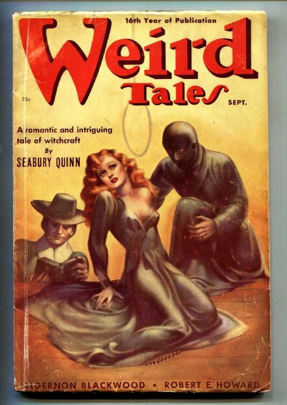 Weird Tales Sept 1938- Margaret Brundage-H.P. Lovecraft-Pulp Magazine