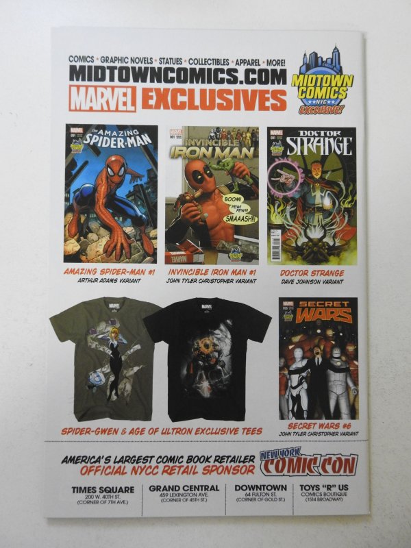 The Amazing Spider-Man #1 Midtown Comics Cover (2015) VF/NM Condition!