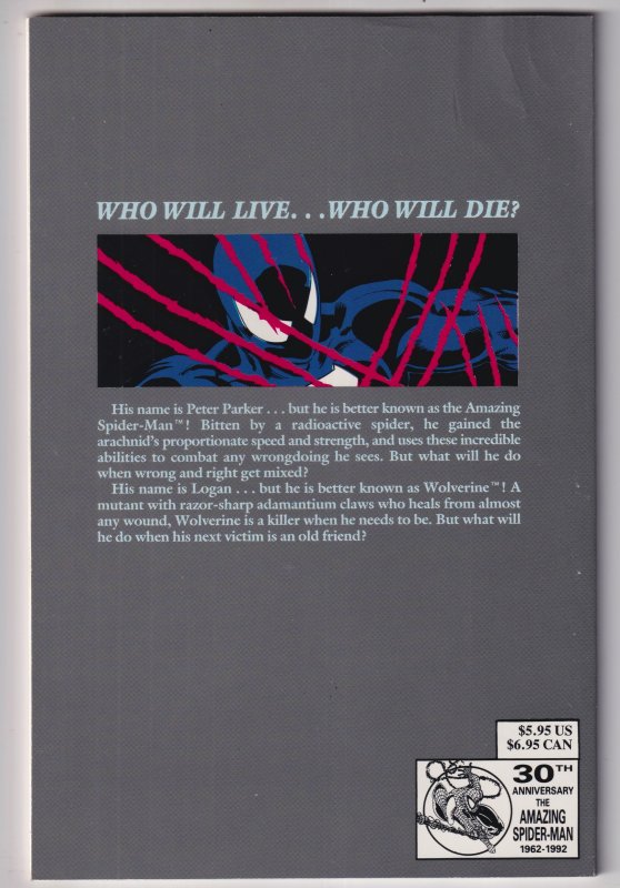 Spider-Man vs. Wolverine (1990) Wolverine