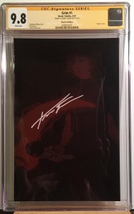 1ST JESSICA HARROW Boom! Grim #1 1:25 Frison Virgin Foil SIGNED CGC 9.8 NM+/M