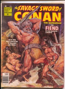 The Savage Sword of Conan #28 1978-Marvel-Solomon Kane appears-Earl Norem cov...