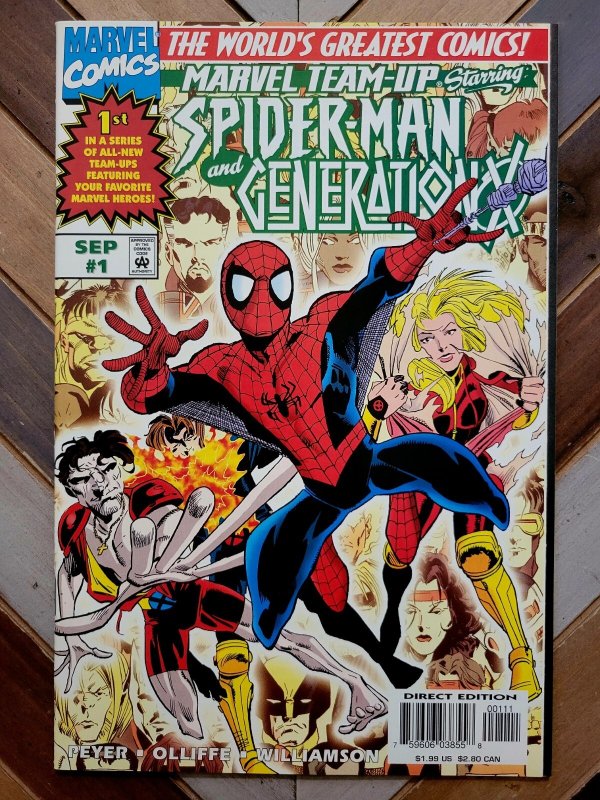 Marvel Team-Up #1-3 (1997) Spider-Man, Generation-X, Hercules, Sandman VF 8.0