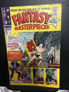 Fantasy Masterpieces #8 (1967) mid high-grade golden age marvel reprints! FN+