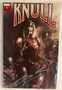 ?HOT~MARVEL~KNULL #1~MARCO MASTRAZZO~TRADE VARIANT~SIGNED by DONNY CATES~HOT?