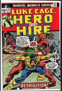 Hero for Hire #14 (1973) Luke Cage [Key Issue]
