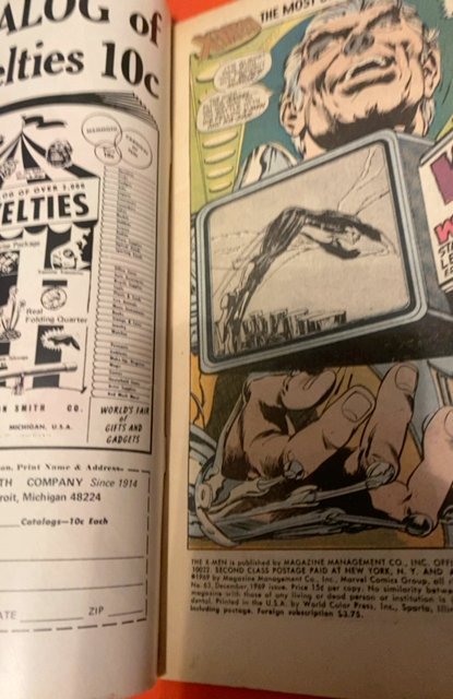 The X-Men #63  (1969) steranko and magneto