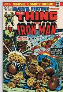 Marvel Feature #12 ORIGINAL Vintage 1973 2nd Team Appearance Blood Brothers