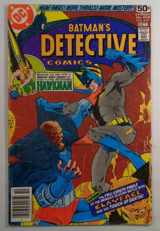 Detective Comics #479 Batman Clayface DC 1978