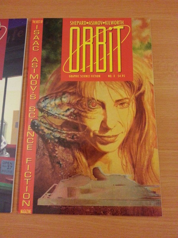 Orbit Graphic Science Fiction 1-3 Complete Set Run! ~ NEAR MINT NM ~ 1990