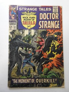 Strange Tales #151 (1966) GD/VG Condition moisture stain