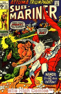 SUB-MARINER  (1968 Series)  (PRINCE NAMOR SUB-MARINER) #31 Very Good Comics Book