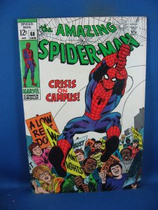 AMAZING SPIDERMAN 68 F VF MARVEL 1969