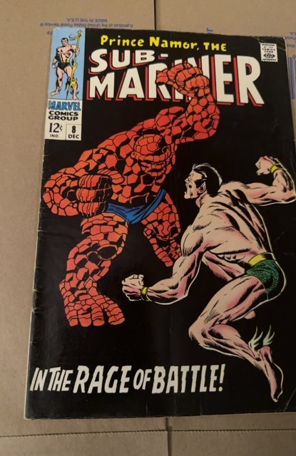 Sub-Mariner #8 (1968)Vs ff4 Thing classic key