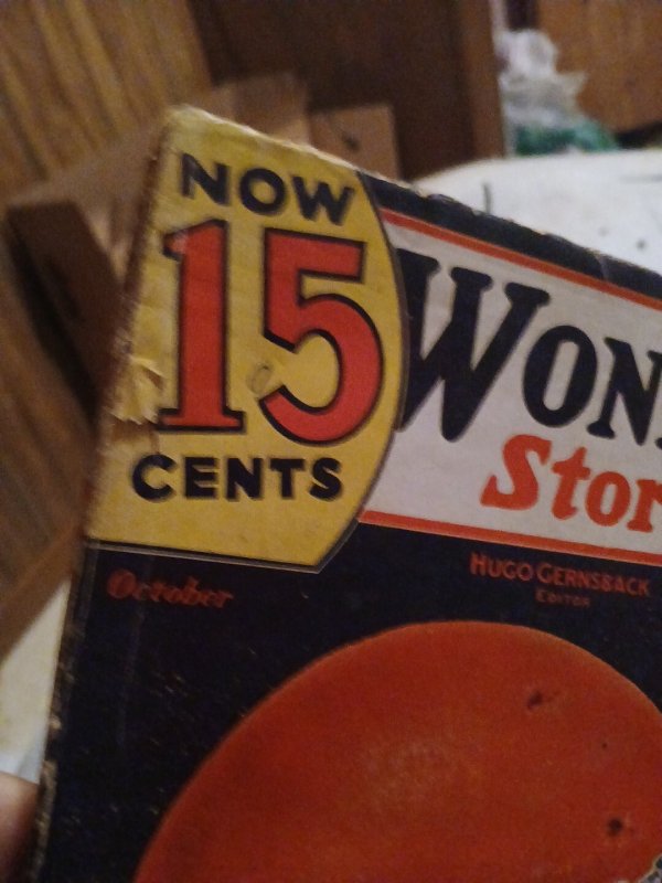 Wonder Stories October 1935 Science Fiction Gernsback Hamilton Pulp Magazine