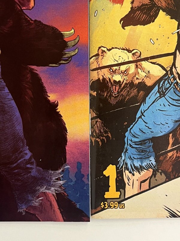 SHIRTLESS BEAR-FIGHTER 2 #1 CVR A + B + 1:25 JOHNSON 2022 IMAGE NM PROSHIPPER