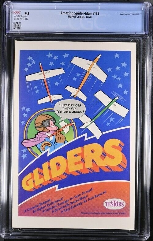 AMAZING SPIDER-MAN #185 1978 MARVEL CGC 9.8 WHITE PAGES 1007