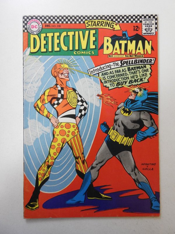 Detective Comics #358 (1966) VG+ Condition! Tape pull front cover