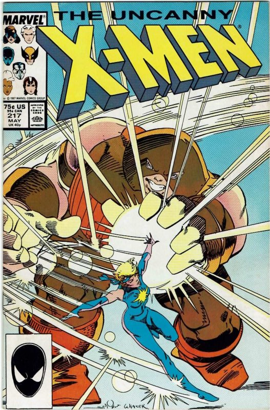 Uncanny X-Men #217 Chris Claremont Jackson Guice Juggernaut VF-