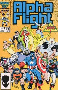 Alpha Flight (1st Series) #39 FN ; Marvel | Avengers