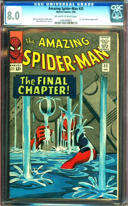 Amazing Spider-Man #33 GCG Graded 8.0