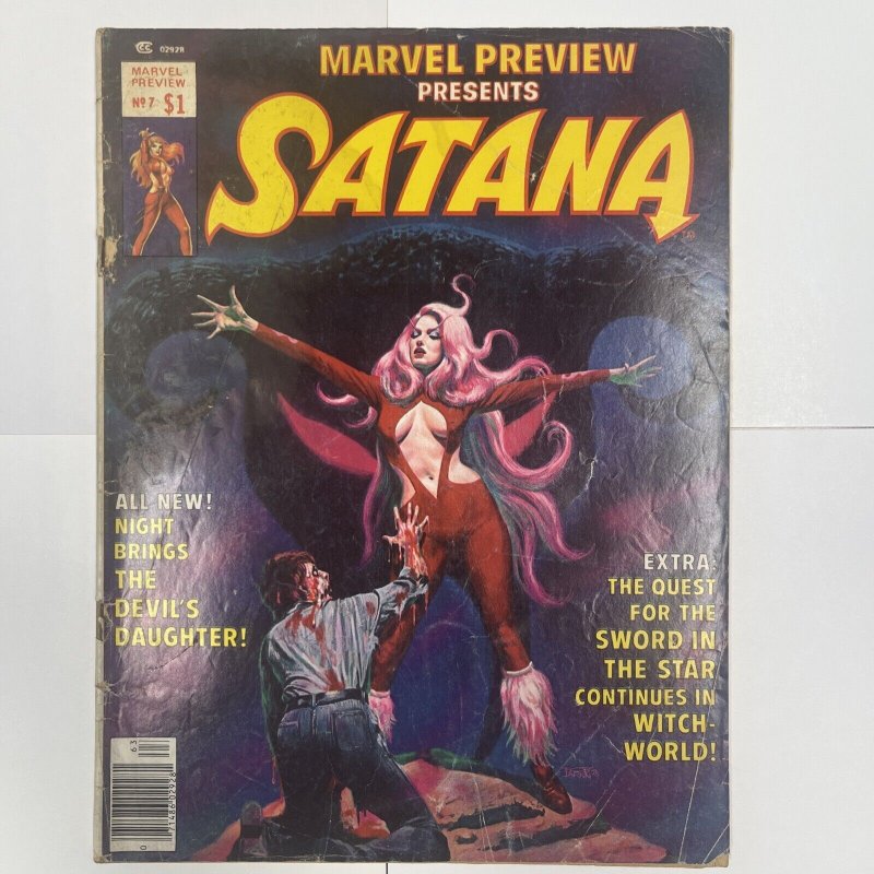 Marvel Preview #7 1st app ? Rocket Raccoon Lowest Price. Major Key  1976 Satana