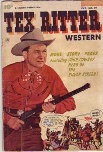 Tex Ritter Western #19 (Oct-53) GD/VG Affordable-Grade Tex Ritter