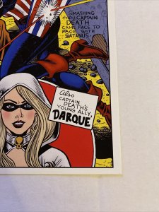 LADY DEATH CAPTAIN DEATH 11”x17” PRINT STEVEN BUTLER KIRBY SIMON HOMAGE SIGNED