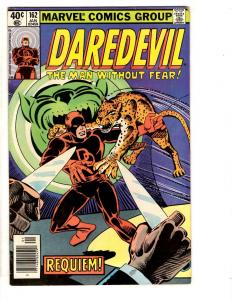 Daredevil # 162 VF Marvel Comic Book Avengers Spider-Man Hulk Iron Man CR45