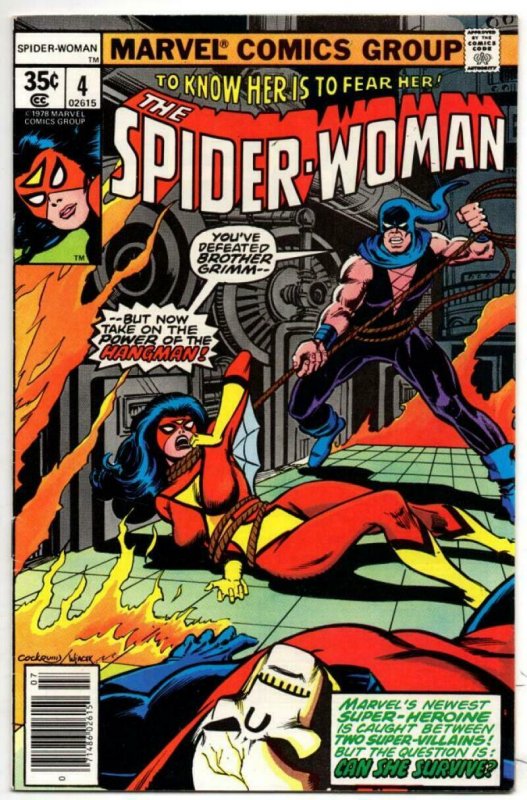 SPIDER-WOMAN #4, FN, Brother Grimm, 1978, Carmine Infantino