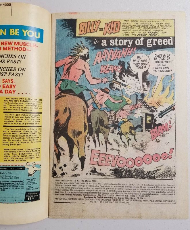 Billy the Kid #147 Charlton Comic Book Bronze Age 1982 