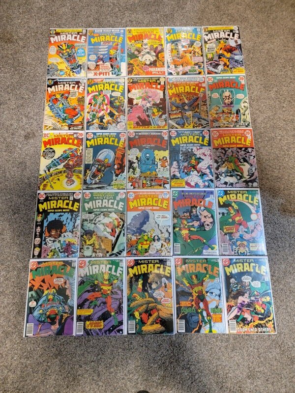 Mister Miracle 1-25 Complete Set Run! ~ VERY FINE NEAR MINT NM ~ 1971 DC Comics