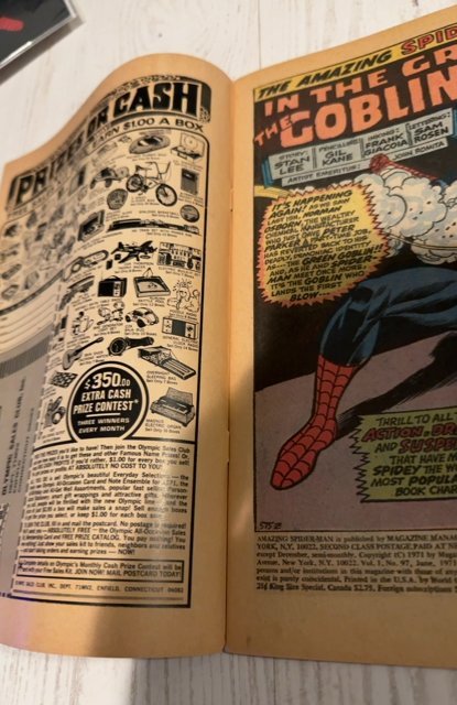 The Amazing Spider-Man #97 (1971)spidey fights the goblin drug issue no comiccod
