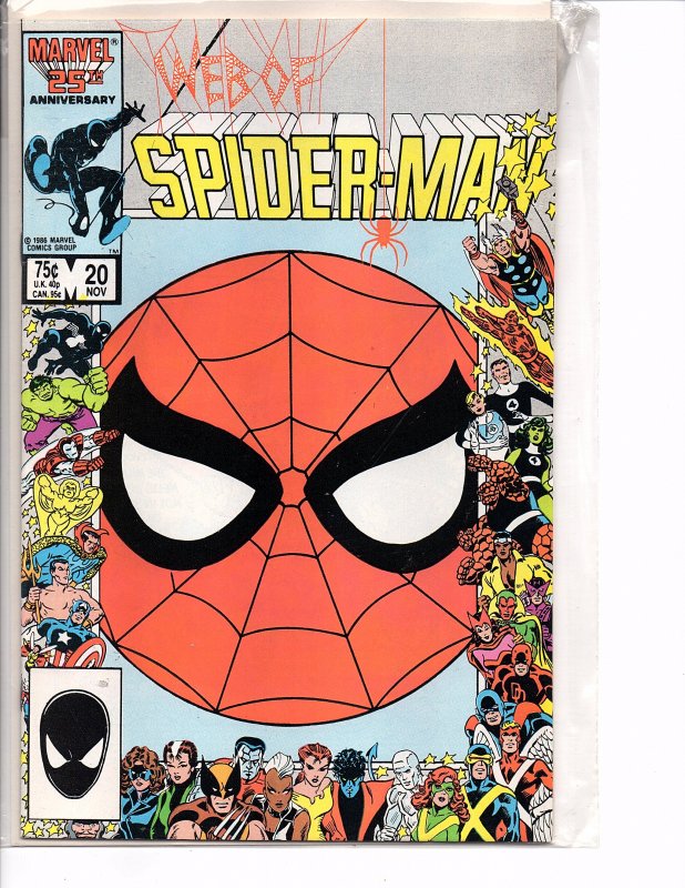 Marvel Comics (1985) Web of Spider-man #20 Marc Silvestri Art John Romita Cover