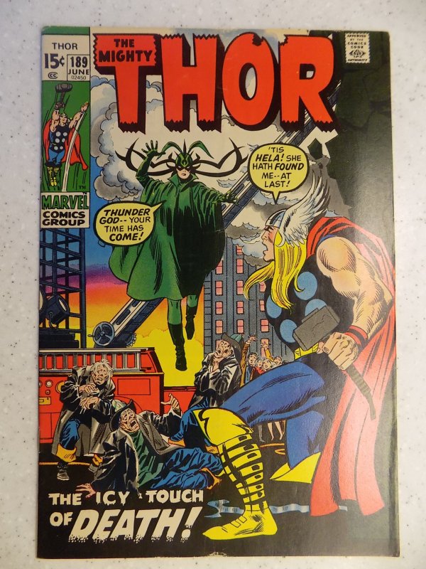 THE MIGHTY THOR # 189 MARVEL GODS JOURNEY ACTION ADVENTURE