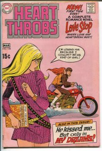 Heart Throbs #124 1970-DC-motorcycle-Jimi Hendrix-Estrada-Colletta-VG/FN