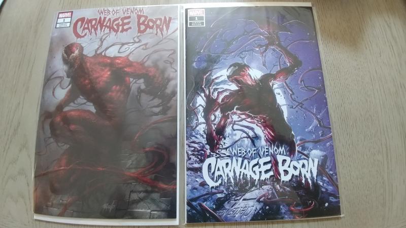 WEB OF VENOM CARNAGE BORN 1 CRAIN & PARRILLO EXCLUSIVE VARIANT LOW PRINT RUN NM