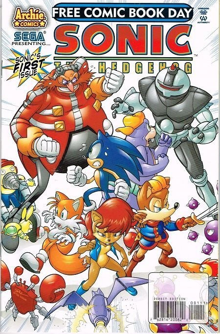 Sonic the Hedgehog #1 Free Comic Book Day Cover (2008)