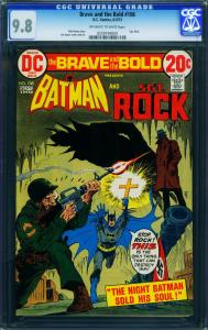 The Brave and the Bold #108 CGC 9.8 1972- Batman - Sgt. Rock 0259194004