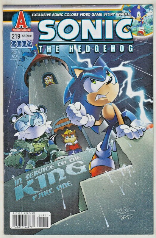 SONIC THE HEDGEHOG#219 VF/NM 2011 ARCHIE ADVENTURE SERIES 