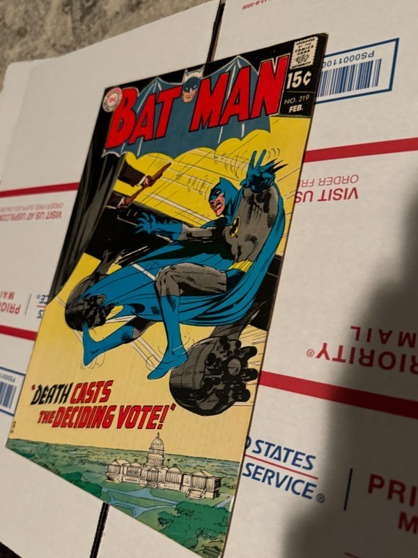 Batman #219 (1970)death casts a deciding vote Neal adams