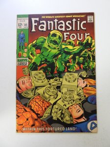 Fantastic Four #85 (1969) FN+ condition stain back cover