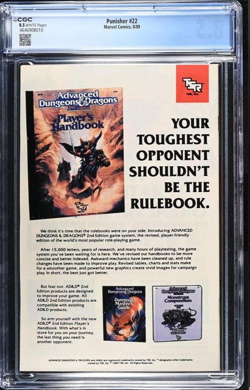 Punisher #22 (8/89) Graded CGC 8.5