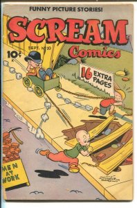 Scream #10 1946-Current books-humor & violence-Whiz Kids-Singer prank cover-I...