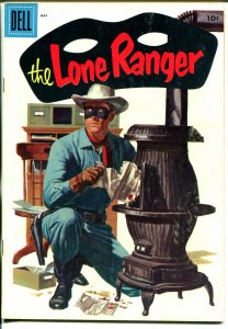 Lone Ranger #95 1956-Dell-painted cover-FN-