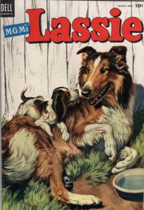 Lassie #15 VG ; Dell | low grade comic March 1954 MGM dog