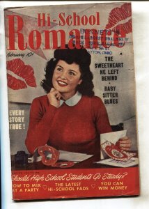 Hi-School Romance #3--1950-- Baby Sitter Blues--comic book--VG