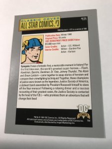 ALL STAR COMICS #3 card signed by MART NODELL : DC Impel Series 1; NM/M