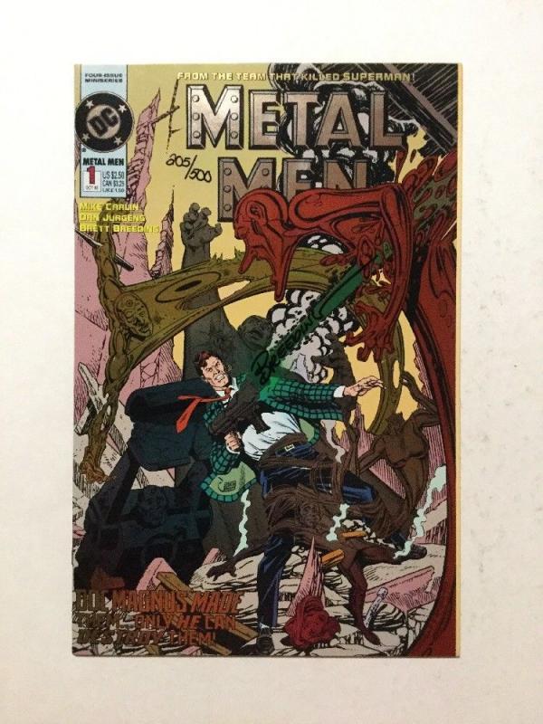 Metal Men 1 Signed By Brett Breeding With C.O.A. NM Near Mint